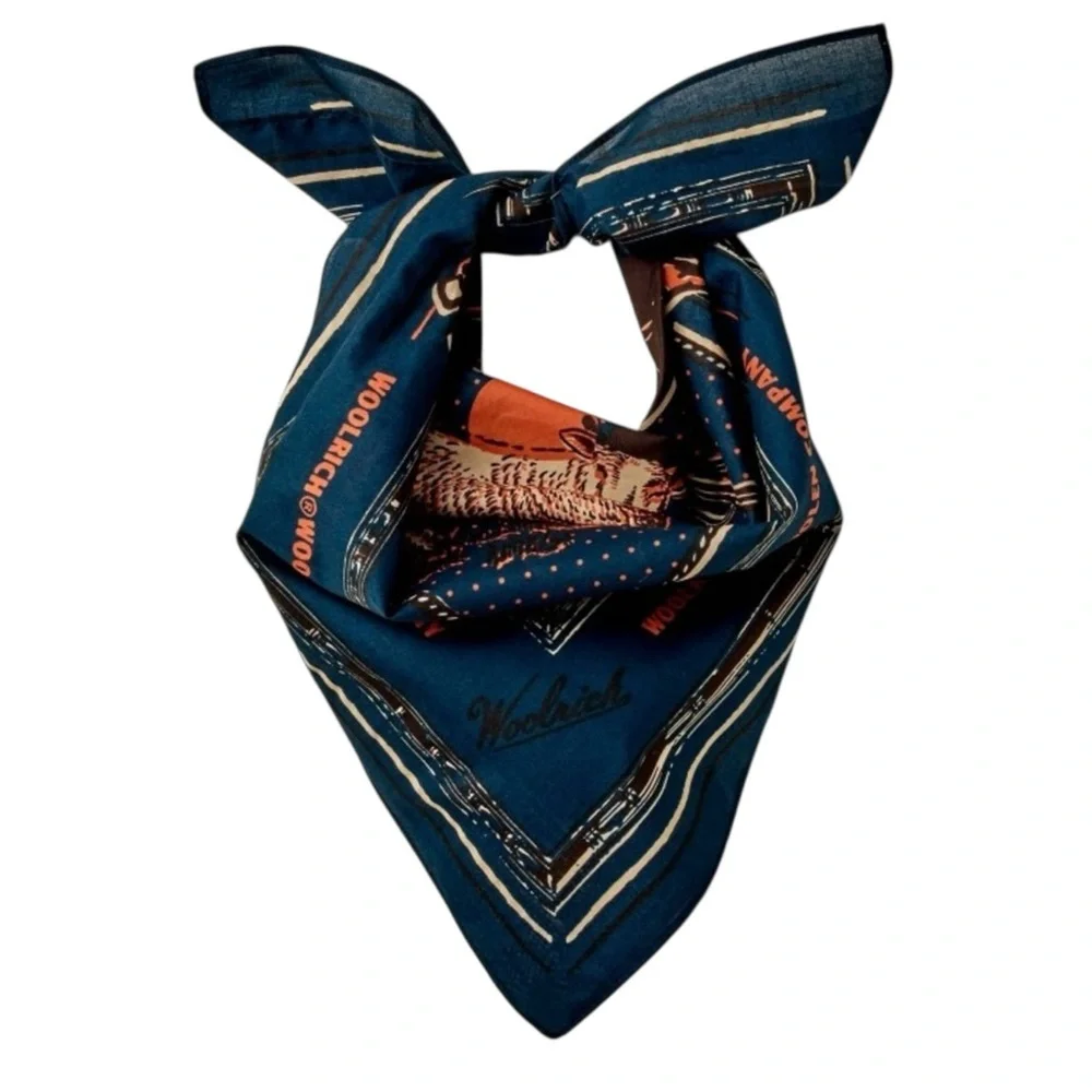 Woolrich Cowboy Horses Cotton Scarf Bandana Western